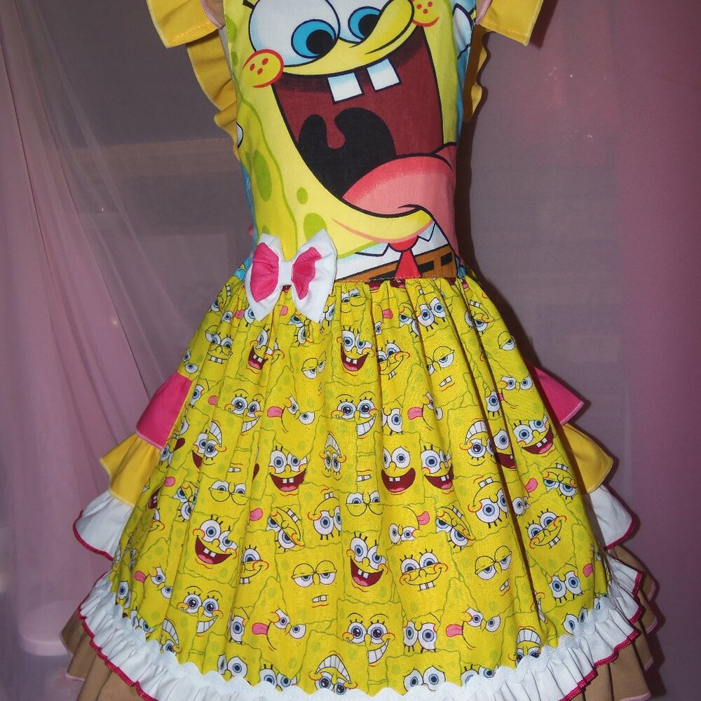 SpongeBob SquarePants Little girls dress Size 6 NEW